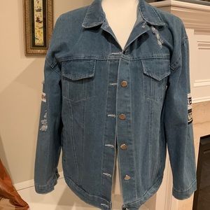 Soft, funky denim jacket. NWT
